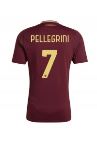 AS Roma Lorenzo Pellegrini #7 Jalkapallovaatteet Kotipaita 2024-25 Lyhythihainen